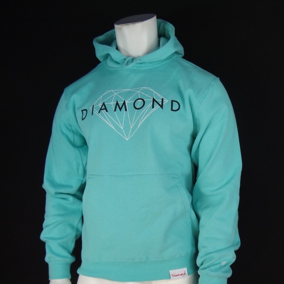 Brand New Diamond Supply Co Un Polo Hooded Pullover Navy Size S-XL